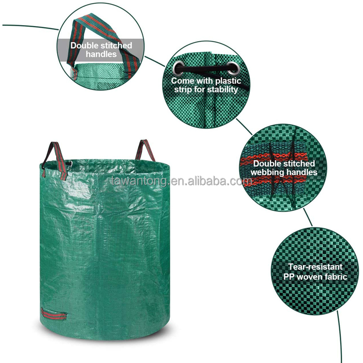 150gsm Heavy Duty PP Garden Bag Leaf Bag The Perfect Solution for Room Space Selection