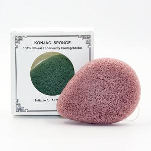 Wholesale Customized Logo Tear Drop Exfoliating Konjac Sponge 2.5cm Thick from china suppliers