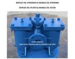 LOW PRESSURE DUPLEX OIL STRAINER MODEL AS65 CB/T425 CAST IRON BODY WITH
