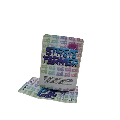 weed Weed Aluminum Foil Mylar Bag 3 Sides Seal Standing Bag With Zipper