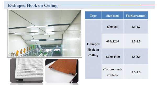 600 x 600 Fireproof Acoustic Aluminum Perforated Ceiling Panel for Building Ceiling Wall Decoration