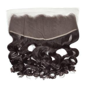 Wholesale Brazilian Loose Wave Lace Closure 13 By 4 Inch None Processed Virgin Hair from china suppliers