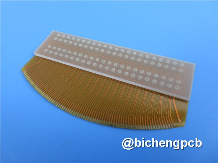 Dual Layer Flexible PCB Built on Polyimide With Immersion Gold and Yellow Mask