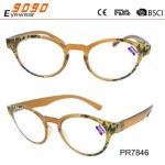 New style fashion competitive price Color plastic reading glasses,plastic hinge
