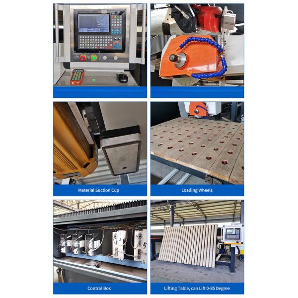 5 Axis Cnc Marble And Granite Bridge Saw Cutting Machine For Natural Rock Carving