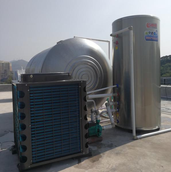 Non Pressurized Commercial Heat Pump Water Heater , Air Conditioner Water Heater