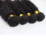 Double Weft Remy Jerry Curly Hair Weave Bundles 24 Inch No Synthetic Hair
