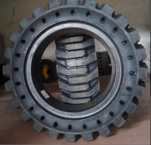 Wholesale Tire Manufacture of solid pneumatic skid steer loader tire used for wheel rim 10-16.5 from china suppliers