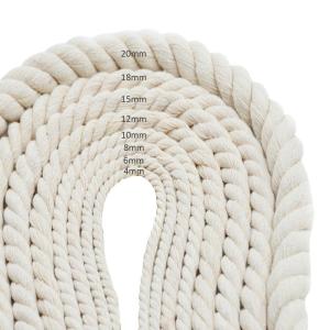 Wholesale Twist Rope Length 0-10000m with Soft and Durable 3mm 5mm Braided Cotton Macrame Rope from china suppliers