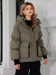 Women's Casual Style Coat With Bright Colors Down Filling And Nice Length