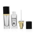 Square 30ml Clear Liquid Foundation Bottles Cream Emulsion Container