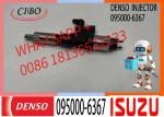 Diesel Engine Common Rail Fuel Injector 095000-6366 095000-6367 For ISU-ZU 4HK1