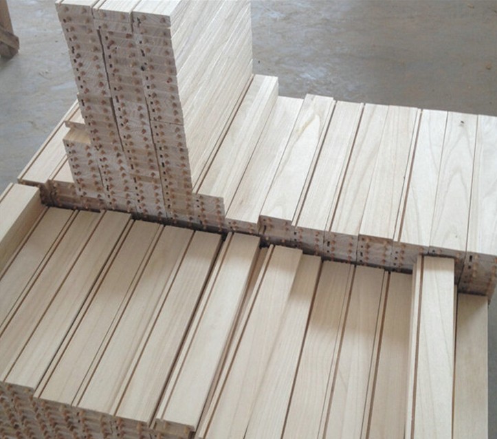 Drawer Furniture Backboard Panels Durable Grooved Poplar Paulownia Pine for Furniture