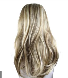 Wholesale 22 Inch Gold Clip In Synthetic Curly Hair Extensions With Body Wave from china suppliers
