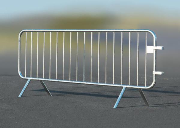 Concert Steel Barricades Crowd Control / Metal Pedestrian Barriers 12mm Inner