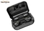 CVC8.0 Noise Cancelling Bluetooth Earbuds Strong Bass Wireless Headset With