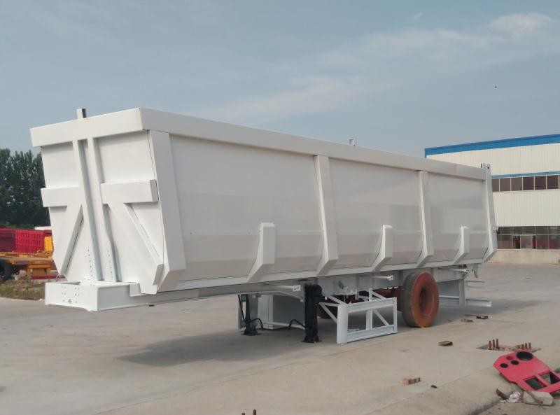 3 Axles Heavy Duty Semi Trailers 40ft Flatbed Trailer For Container Load