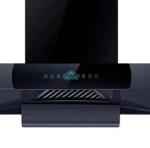 Modern Glass Stainless Steel T Shape Chimney Hood Electric Wall Mounted Range