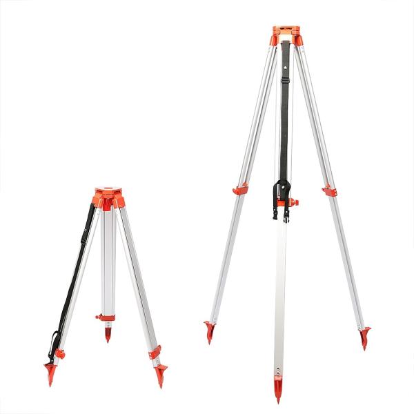 Red Color Survey Equipment Tripod Stand Aluminum Material 16000mm Extended