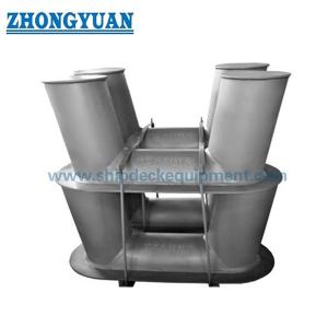 Wholesale GB 556 Fabricated Welded Inclined Double Bitts Bollard With Plate Base Ship Mooring Equipment from china suppliers
