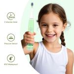 Rechargeable Cartoon Smart Children Waterproof Electric Toothbrush for 3-13 Year