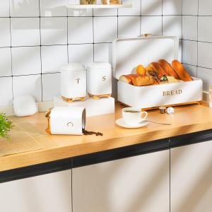 Wholesale OEM Metal Bread Bin Set For Kitchen Storage And Freshness Preservation from china suppliers