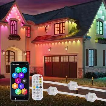 15M 12V LED icicle lights Christmas Light Outdoor Decoration Drop Led curtain