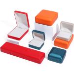 Han Hong Custom Logo Jewelry Package for Bracelet Necklace Ring PU Leather