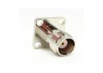 Four Holes Flange Mount TNC RF Connector Female 50Ohm 11GHz for Microwave
