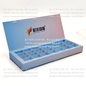 Wholesale Two Sided Slotted Customized Design Chocolate Packaging Gift Paper Sweet Boxes With Dividers from china suppliers