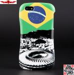 Unique Maracana Stadium Design Aluminum Bumper Case For Iphone 5/5S