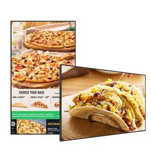 Wholesale Restaurant Electronic Digital Signage 49 Inch Hanging Wall Mounted Digital Display With 3840x2160 Resolution from china suppliers