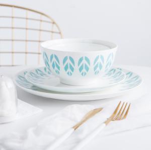 Wholesale 16pcs New Bone China Dinner Set , Concrete Ceramic Dinner Set For 4 Person from china suppliers
