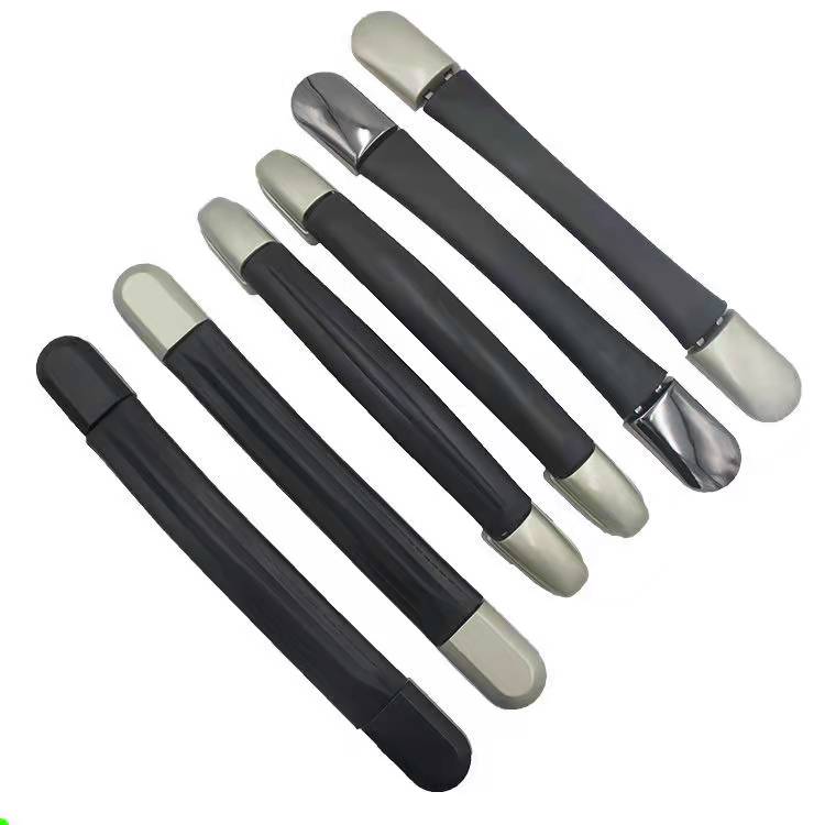 OEM ODM Short Handbag Buckles Handles Black And Silver