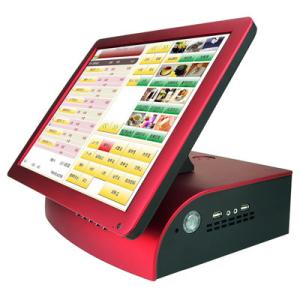 Wholesale All In One Red POS / Cash Register Touch Terminal For Dining And Pizzeria from china suppliers