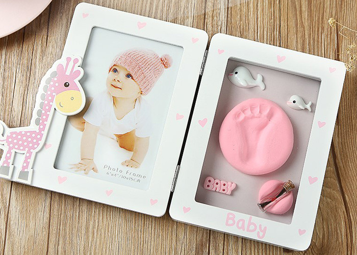 Unique Baby Clay Frame Memorable Baby Handprint Clay Kit Photo Frame