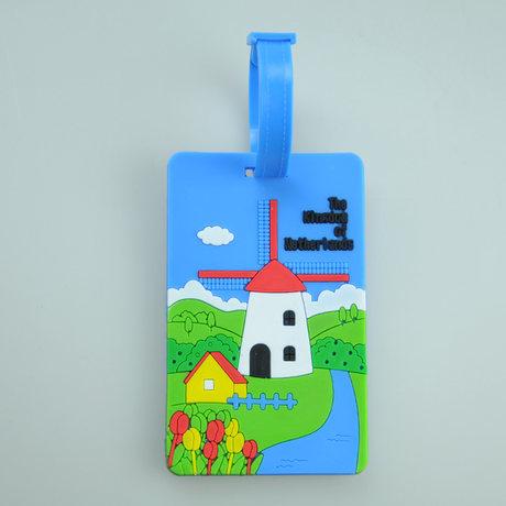 Personalize Rubber luggage tag with logo