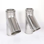 Slivery Insulated Wood Stove Chimney Pipe Construction Applied Seamless Welded