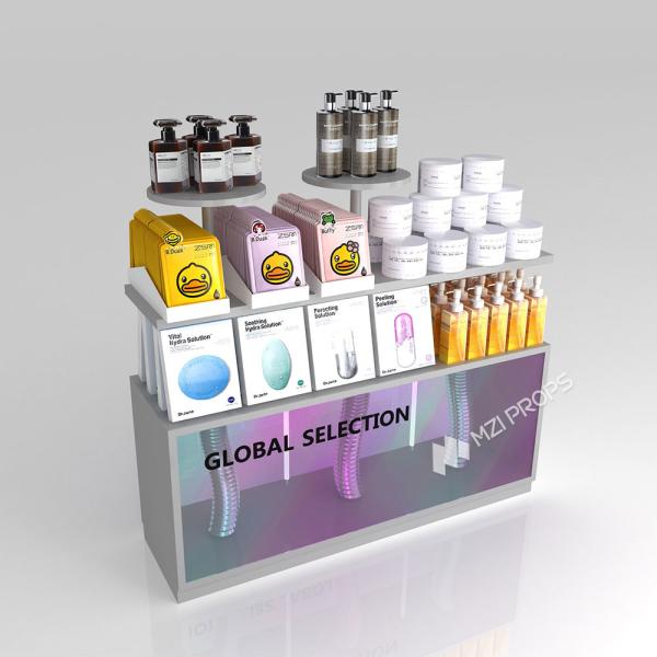 GDR05-JC09-C Retail Display Rack with Black Edge Banding and Optimized Display Space for Fashion Boutique