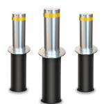 304 Stainless Hydraulic Retractable Bollards Automatic Rising Electric