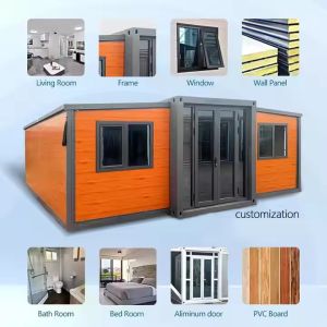 Wholesale 20ft 40ft Prefab Modular Foldable Expandable Container Homes Living House from china suppliers