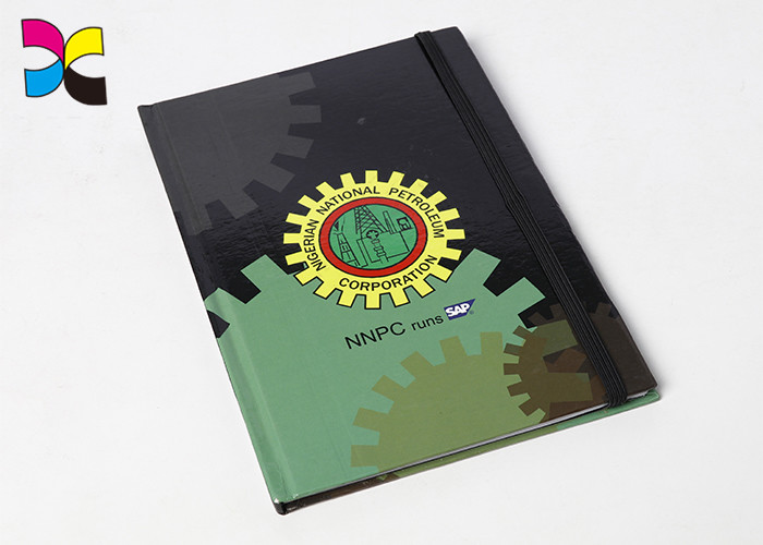 Fancy Decorative Traveler 's Recycle Art Custom Printed Notebooks With Clip CMYK Color