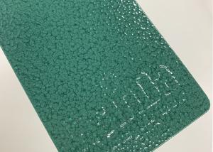 Wholesale Green Hammer Texture Thermoset Metal Powder Coated Epoxy Polyester Paint from china suppliers