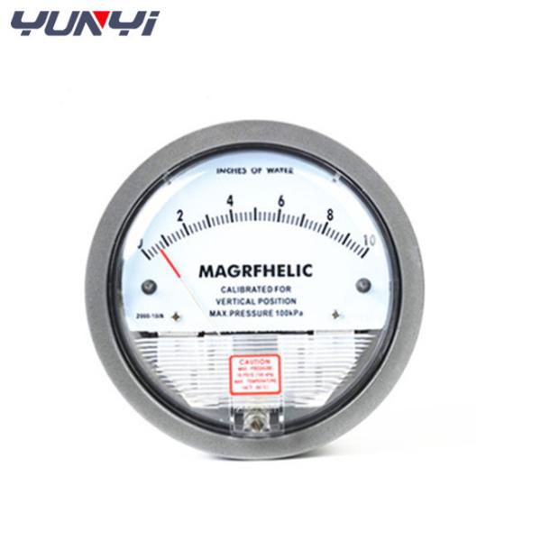 Micro Air Differential Pressure Gauge Manometer 4" Dia 20-500 Pascal