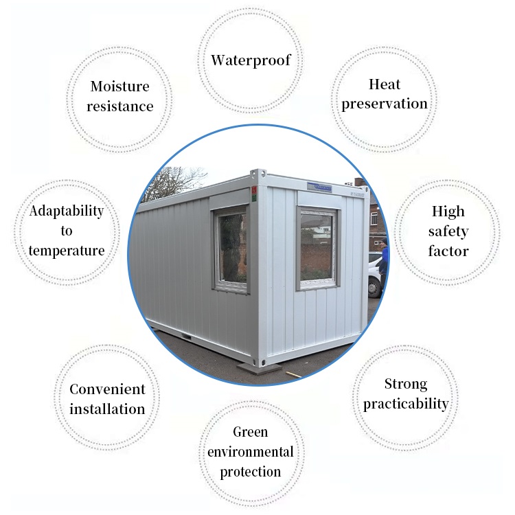 Fast Assembly Connected Column and Beam Container House Affordable for Bedroom/Office