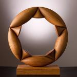 Fadeless Contemporary Wood Carving Sculpture , Abstract Wood Sculpture