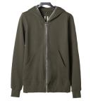Solid Color Fitness Casual Full Face Zip Hoodie / Oversized Fleece Hoodie