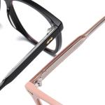 Simple Acetate Frame Glasses OEM , Anti Blue Lights Round Frame Glasses