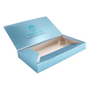 Wholesale 375gsm Silver Board Cosmetic Packaging Boxes Book Style Skincare Paper Box from china suppliers