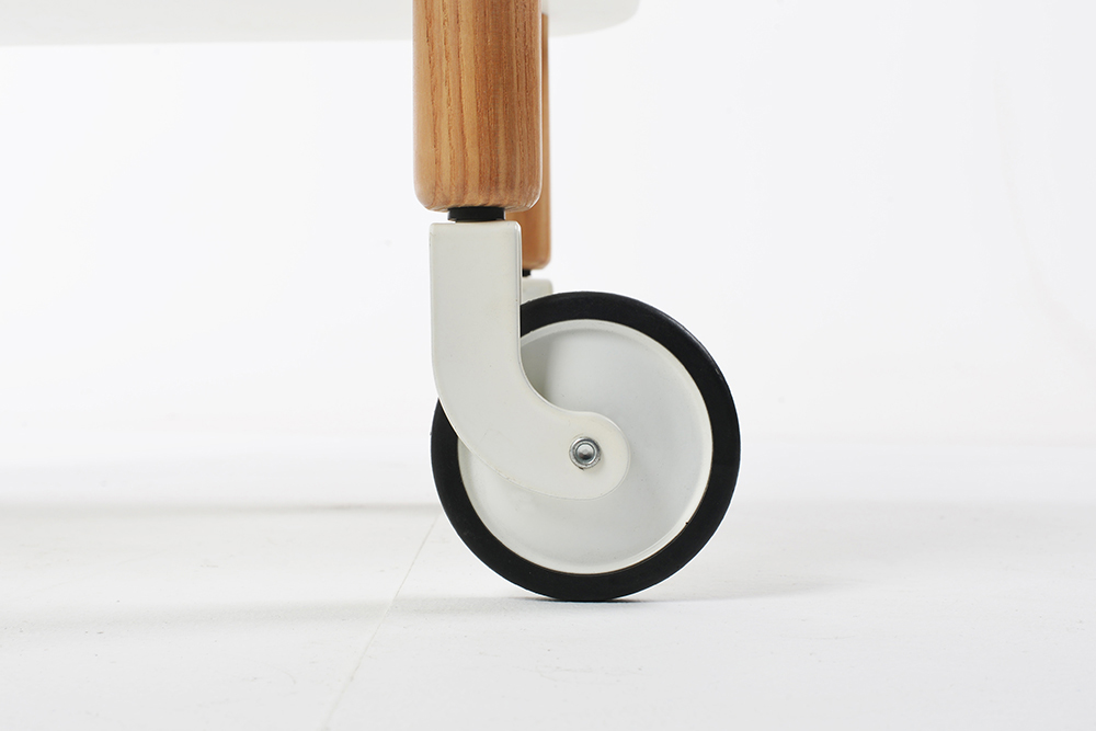 Foldable Modern Style Small Trolley Bedside Coffee Table for Nordic Living Room